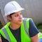 Safe Handler Hard Hat, HDPE, White SH-ES-IMPRO-HDPE-HH5W - alternate 2